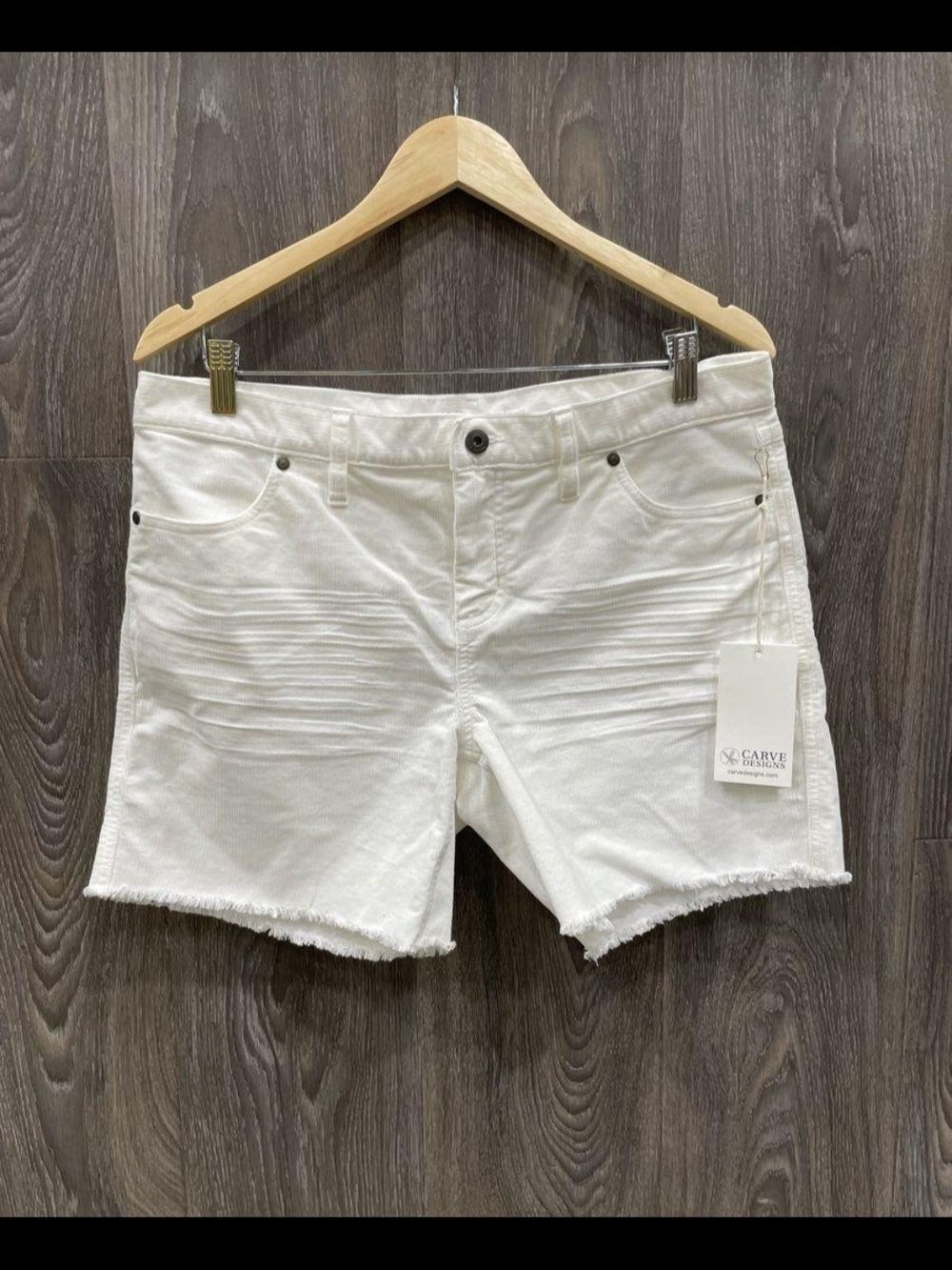 Carve Designs White Jean Shorts